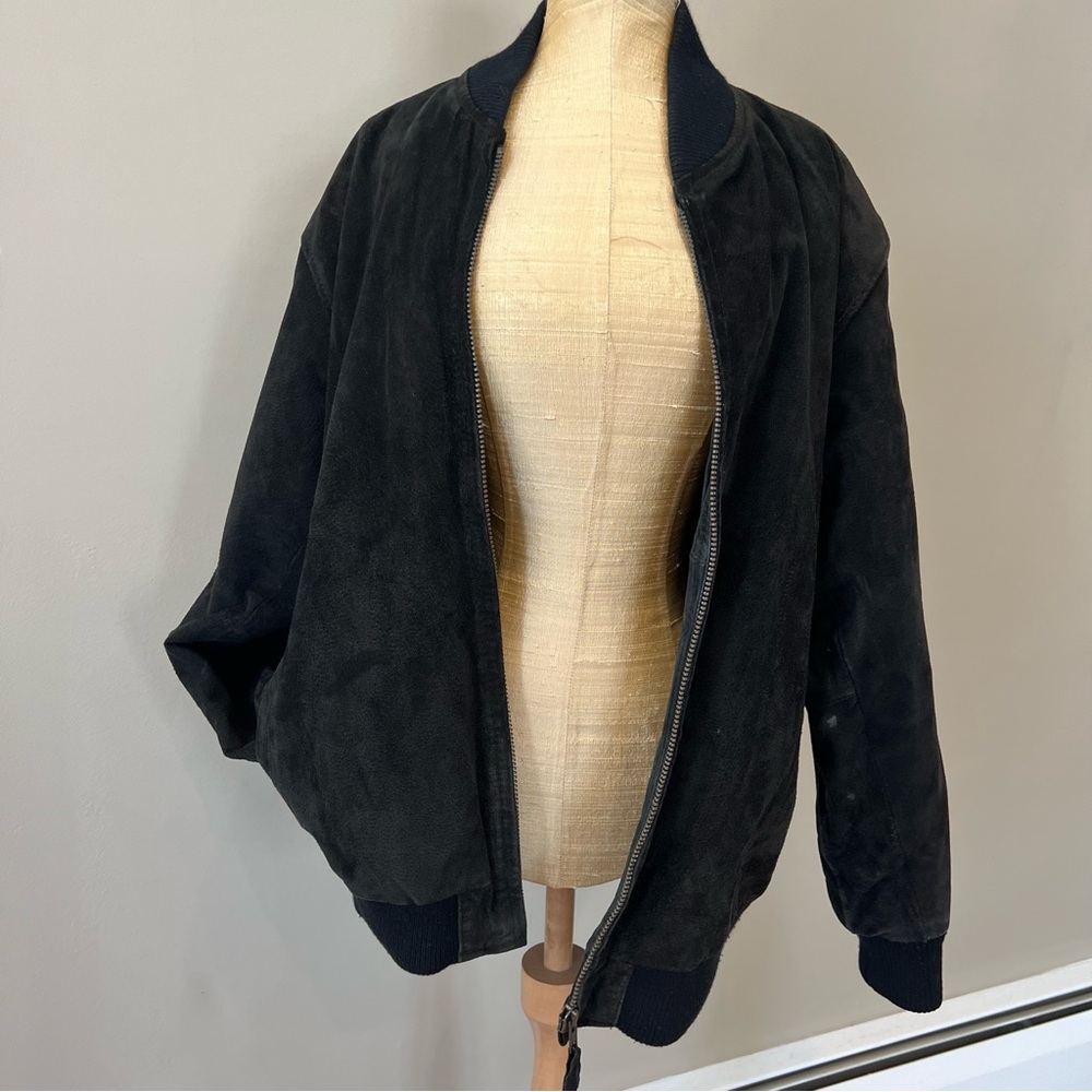 Vintage Black Bomber Jacket